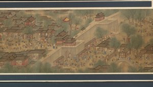 Spring Festival on the River by Qing Dynasty Chinese School